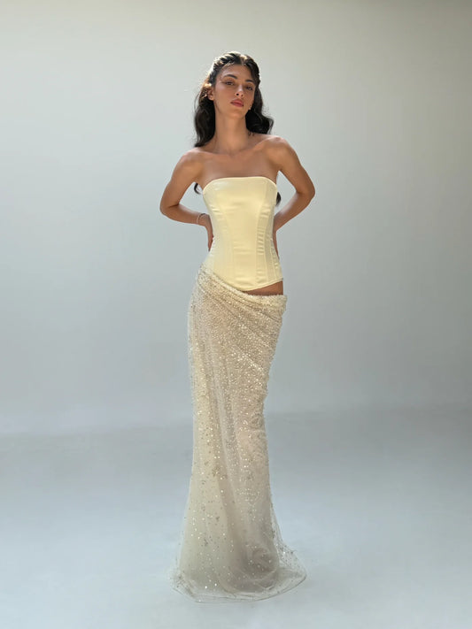 Cherie Attire Clara Maxi | Ivory