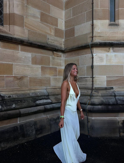 Sneaky Link X Jaz Handmade V Neck Maxi | Butter