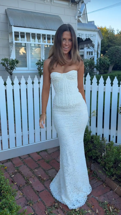 House of CB Solaine Maxi | Ivory