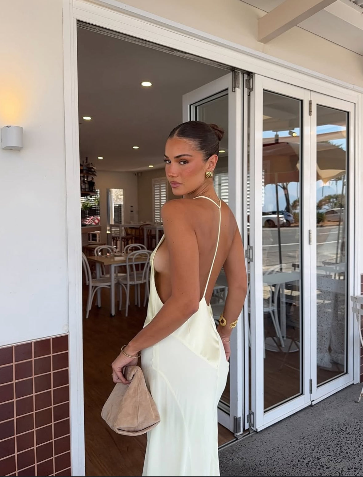 Sneaky Link X Jaz Handmade V Neck Maxi | Butter