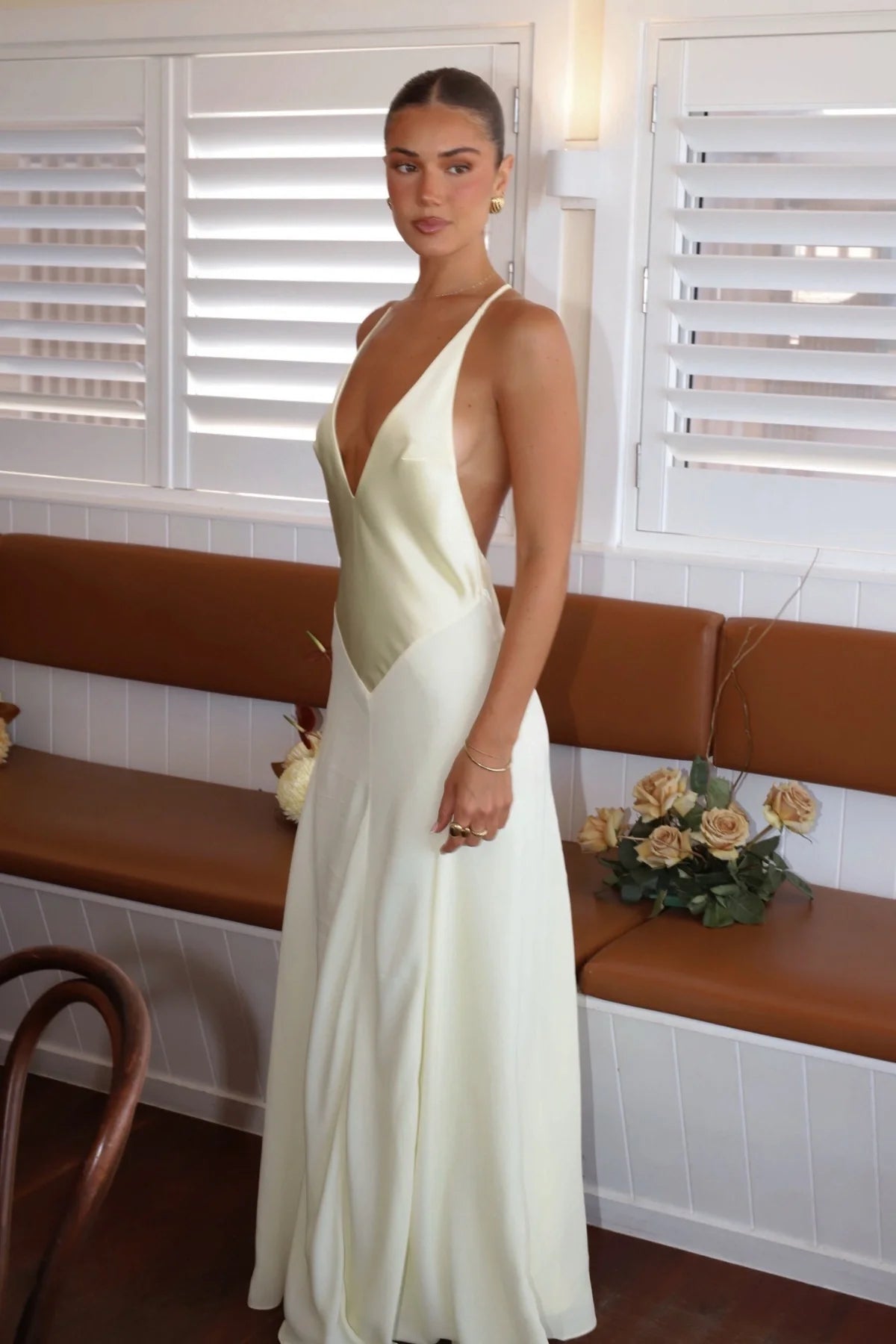 Sneaky Link X Jaz Handmade V Neck Maxi | Butter