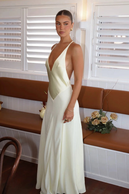 Sneaky Link X Jaz Handmade V Neck Maxi | Butter