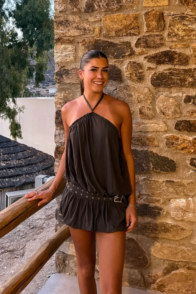 With Jean Magnol Dress | Brown