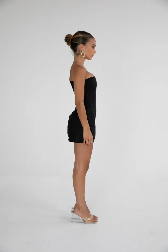 HNTR The Label Aura Linen Set | Black