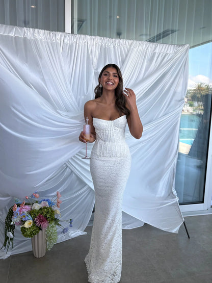 House of CB Solaine Maxi | Ivory