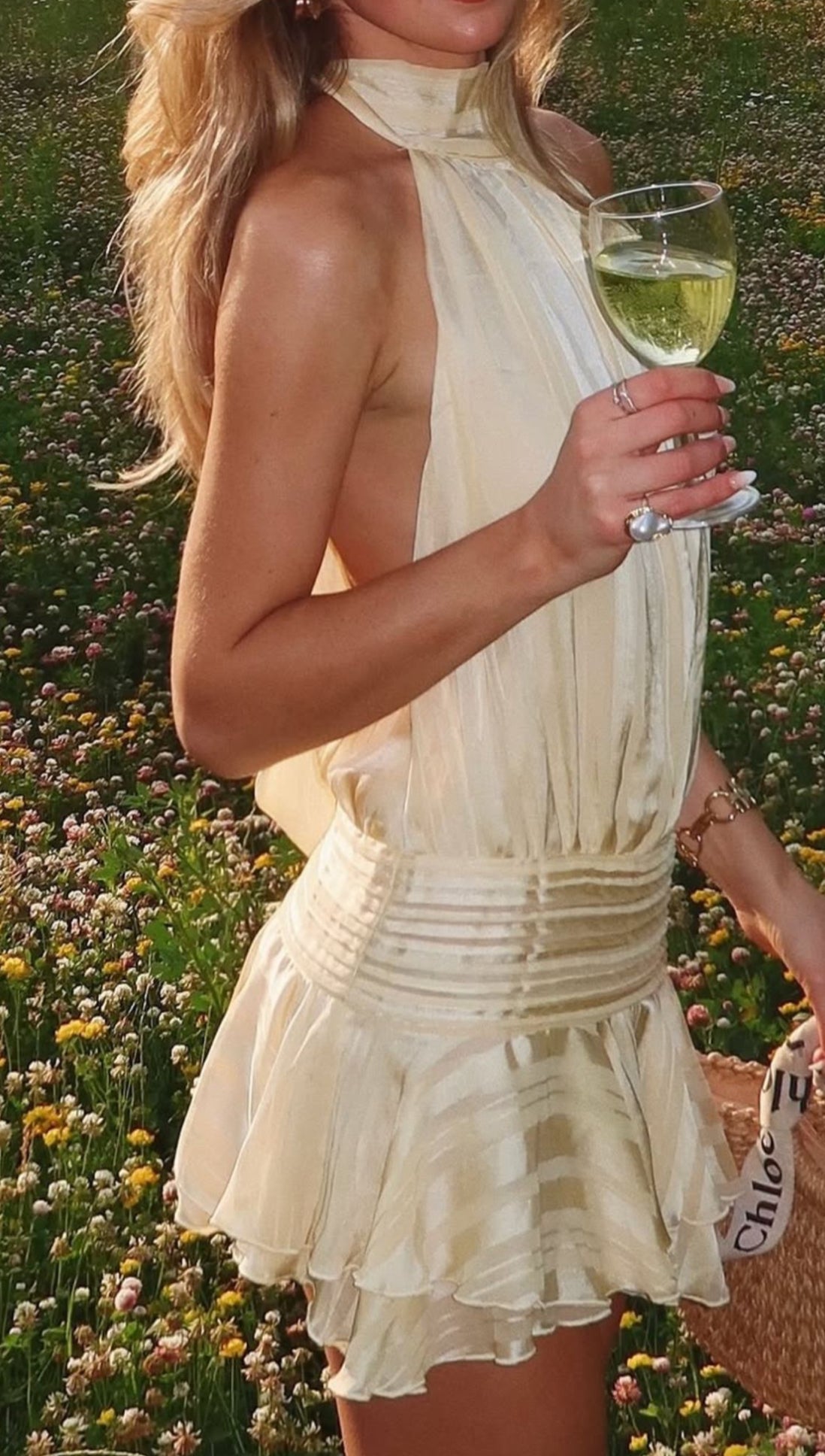 Willow Chiffon Mini Dress | Yellow