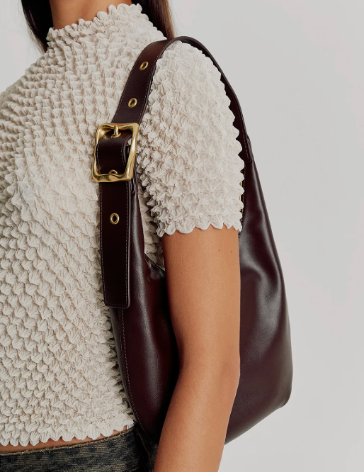 Brie Leon Croissant Bag | Chocolate