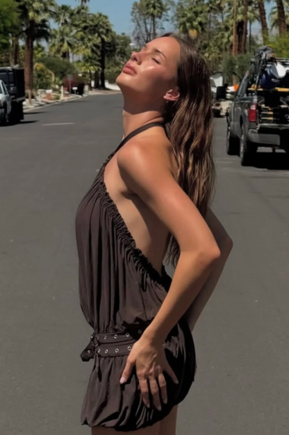 With Jean Magnol Dress | Brown