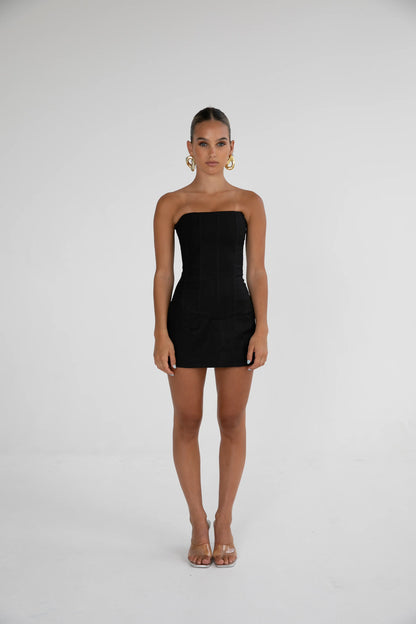 HNTR The Label Aura Linen Set | Black