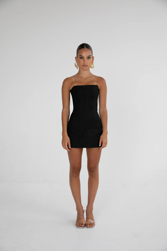 HNTR The Label Aura Linen Set | Black