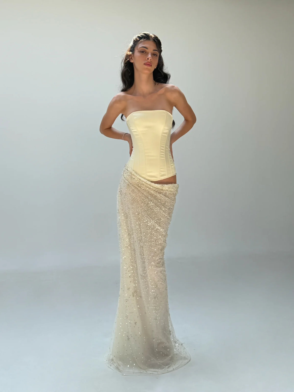 Cherie Attire Clara Maxi | Ivory