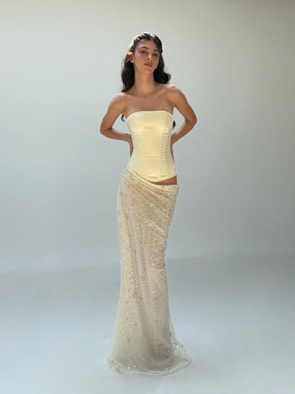 Cherie Attire Clara Maxi | Ivory