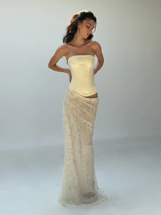 Cherie Attire Clara Maxi | Ivory