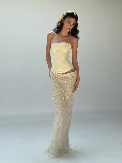 Cherie Attire Clara Maxi | Ivory