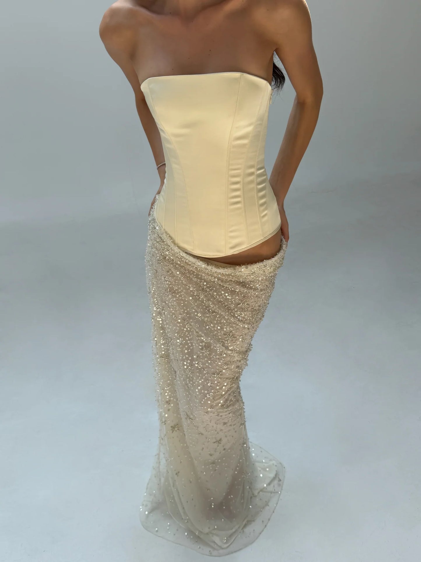 Cherie Attire Clara Maxi | Ivory